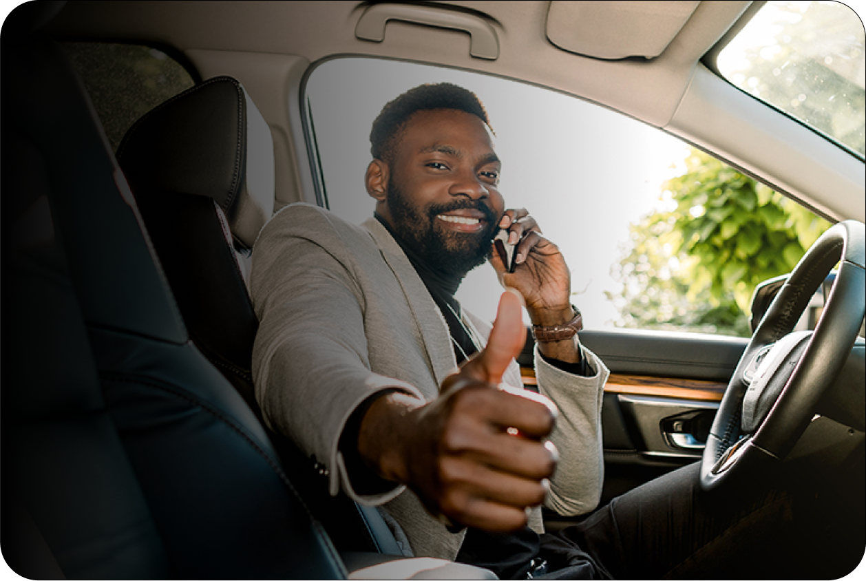 man thumbs up